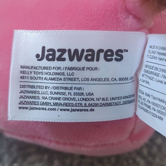 New With Tag Squishmallow 3.5" Rishi‎ The Strawberry Milkshake Cow Plush Clip - Picture 9 of 10